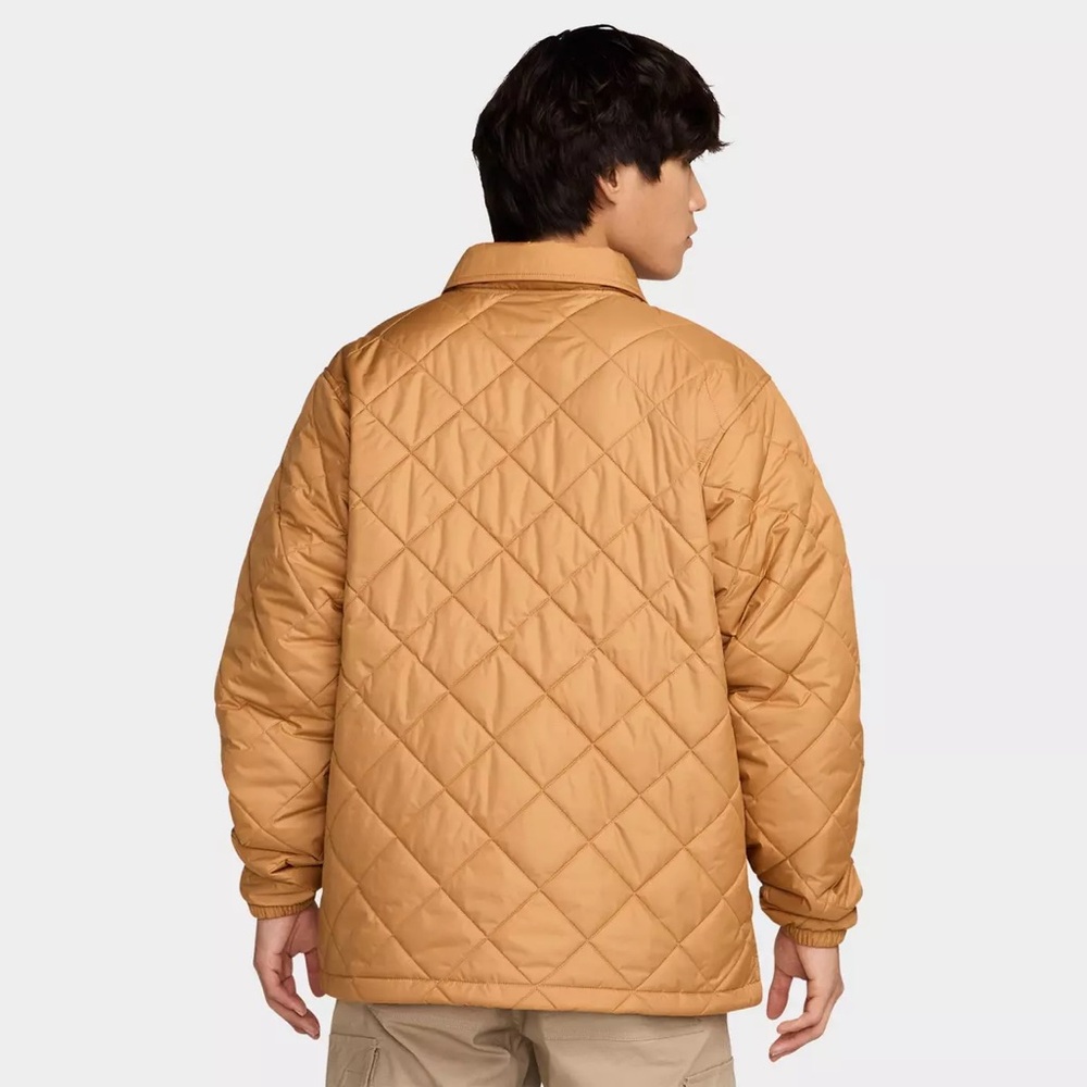 (NWT) Men’s Nike Club Lightweight Quilted Therma-Fit Insulated Jacket - Gold - S - Picture 4 of 8